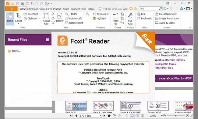 Phần mềm đọc PDF nhẹ nhất: Foxit Reader