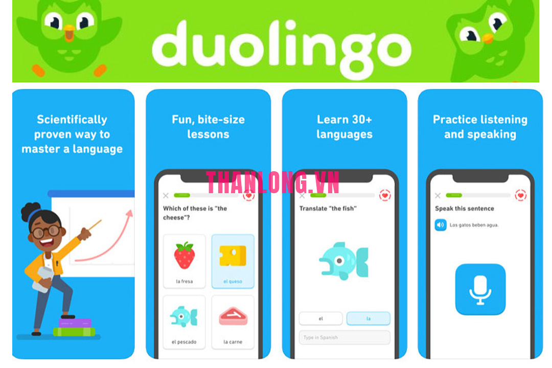 ứng dụng duolingo