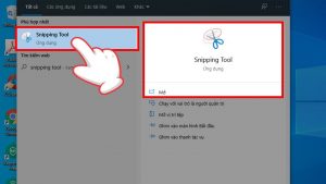 mở snipping tool